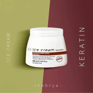 ماسک مو مدل Keratin حجم 1000 میلی لیتر آیس کریم