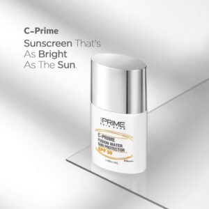 فلوئید ضد آفتاب بی رنگ پریم مدل فیوژن واتر حاوی ویتامین سی با SPF50